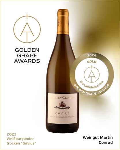 <br>Artikel-Nr.: 23-09<br>2023 GAVIUS Weißburgunder GOLDKAPSEL Mosel Weißburgunder Qualitätswein  trocken 0,75l  (BIO-WEIN)<br> – Bild 3