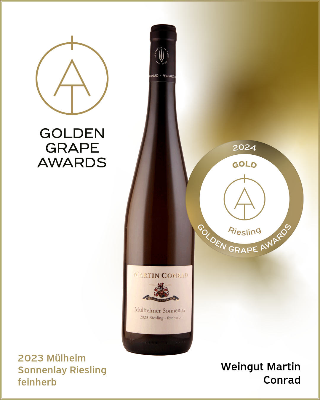<br>Artikel-Nr.: 23-11<br>2023 Mülheimer Sonnenlay Riesling Qualitätswein  feinherb 0,75l  (BIO-WEIN)<br> – Bild 2
