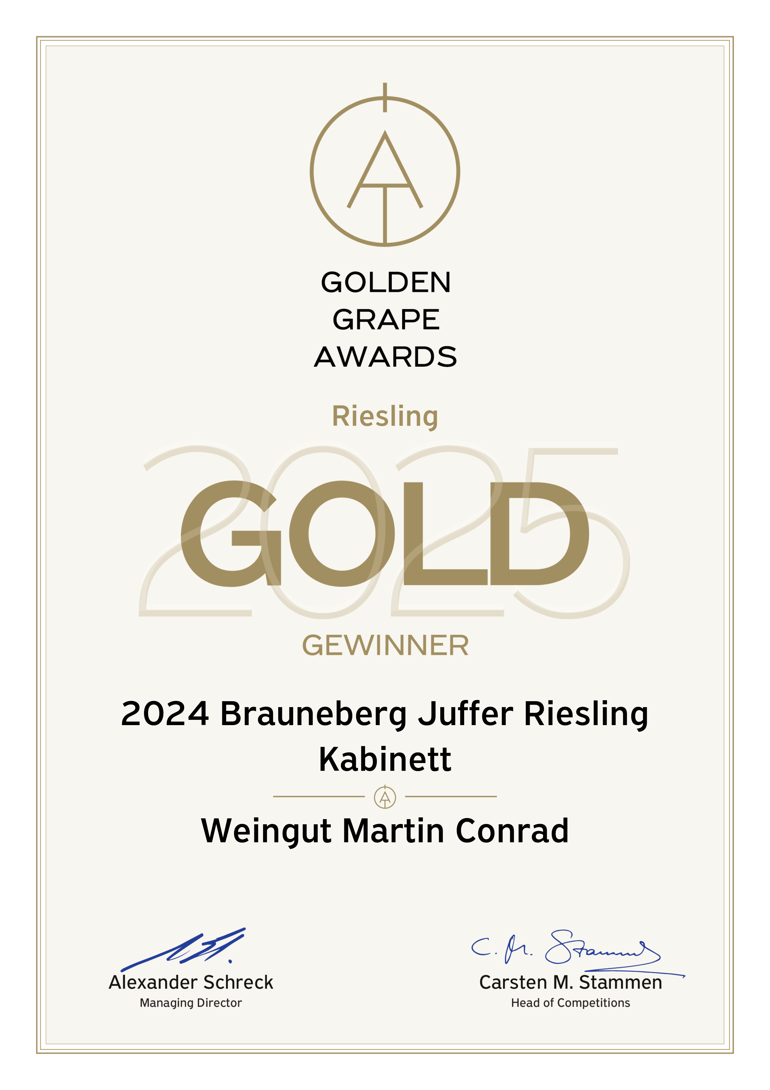 <br>Artikel-Nr.: 24-22<br>2024 Brauneberger Juffer Riesling Kabinett 0,75l<br> – Bild 2