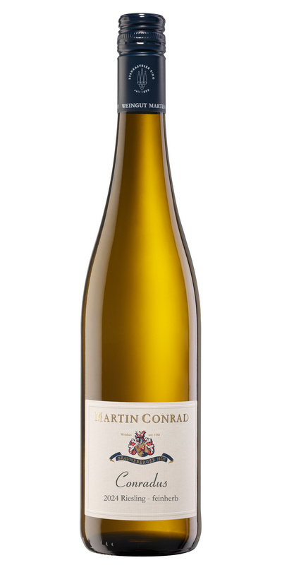 <br>Artikel-Nr.: 24-18<br>2024 CONRADUS - Mosel Riesling Qualitätswein  feinherb 0,75l<br>