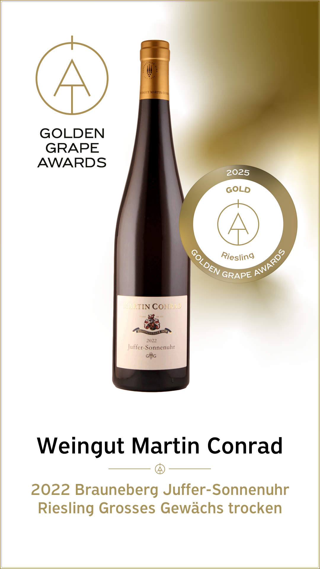 <br>Artikel-Nr.: GGA25-TR<br>Golden Grape Award GOLD-PAKET - TROCKEN mit je einer Flasche: 22-32, 22-05, 22-10, 23-10, 20-04R, 21-04R - zum Vorzugspreis von 195,00 € statt 213,60 € (frachtfreie Lieferung)<br> – Bild 5