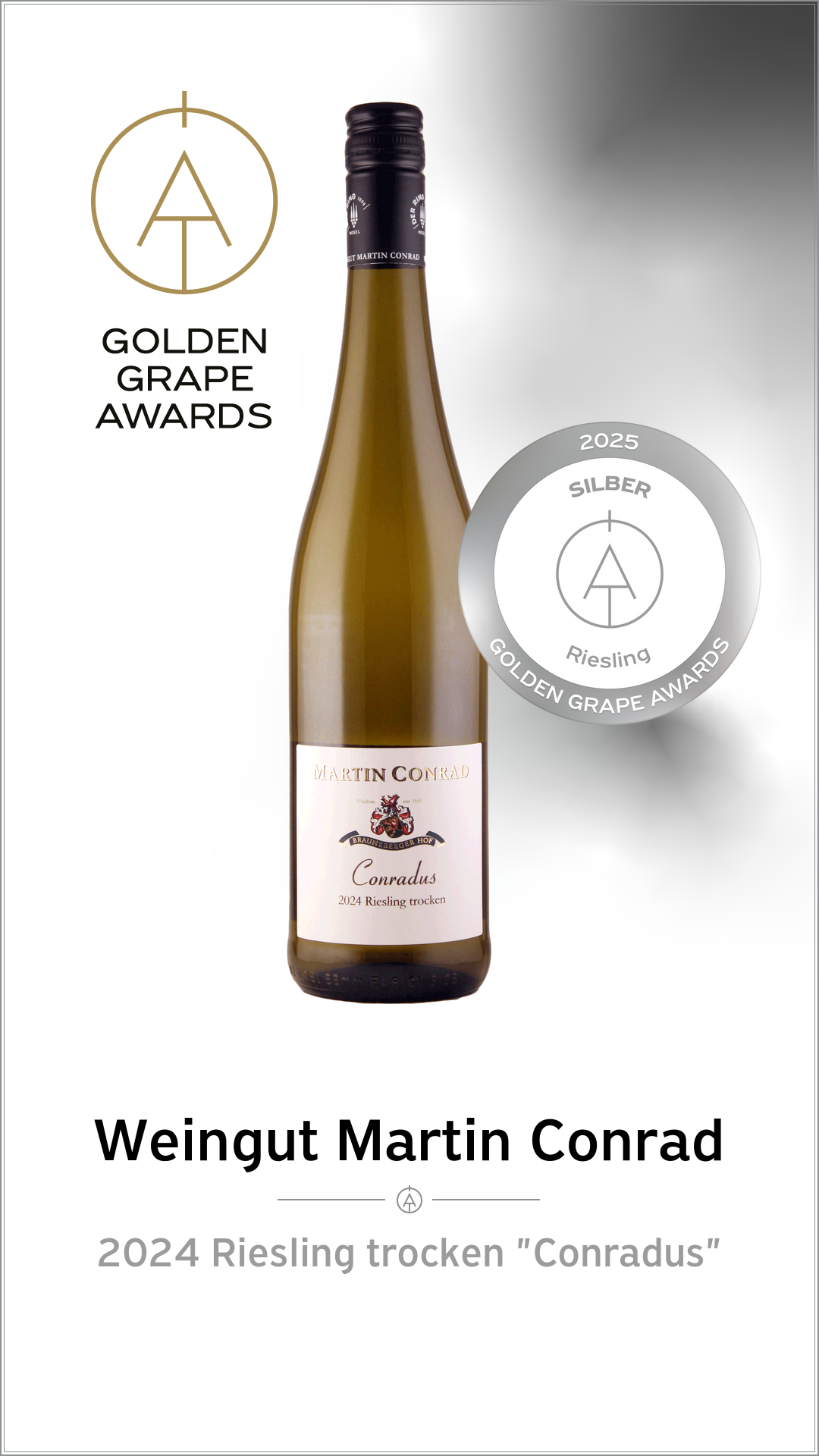 <br>Artikel-Nr.: 24-08<br>2024 CONRADUS - Mosel Riesling Qualitätswein trocken 0,75l<br> – Bild 2